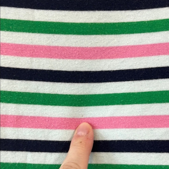 J. Crew Perfect Fit Colorful Striped Short Sleeve Cotton Shirt - Size Small - Picture 7 of 10
